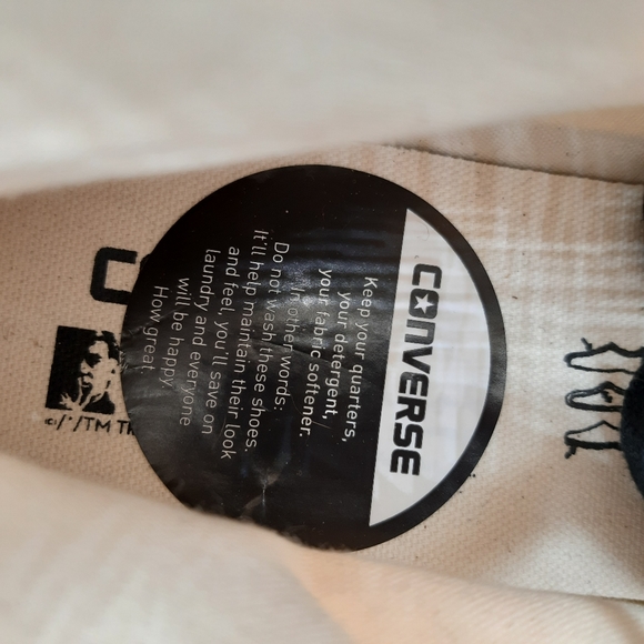 New Converse Andy Warhol Hi Top COW PRINT Pop Art - Picture 9 of 13